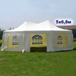 Шатер-павильон АФМ-1054ХФ Беиге (5х6.8) / AFM-1054HF Beige