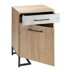 Тумба для обуви с ящиком Лофт (ТОЯ) Дуб натур/Бетон / Loft