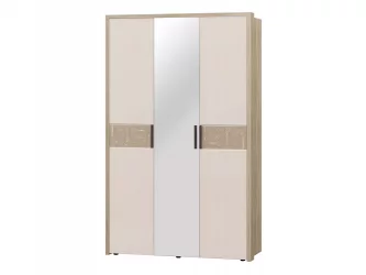 Шкаф трехдверный с зеркалом Кашемир 900.12 Дуб Кронберг/Кашемир