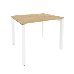 Стол рабочий на П-образном м/к ОНИКС О.МП-СП-1.8 Тиквуд Светлый/Белый / ONIX O.MP-SP-1.8