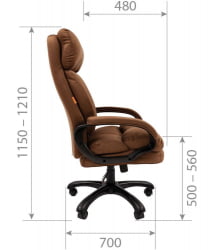Кресло руководителя CHAIRMAN ДОМ (Хоме) 505 Черный / (Home)