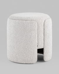 Пуф Такс букле (светло-серый) / Taks