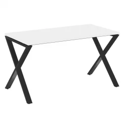 Стол рабочий ЛОФТ ВР.Л-СРКС-3.7 Металл черный Белый Бриллиант / LOFT VR.L-SRX-3.7