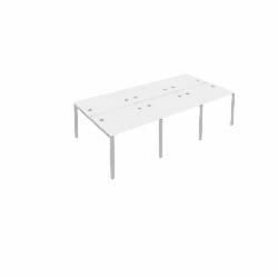 Рабочая станция на 6 раб.места Метал Сйстем Б.СМ-6.1 Белый/Серый / Metal System