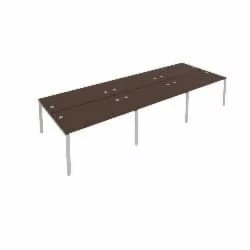 Рабочая станция на 6 раб.места Метал Сйстем Б.СМ-6.3 Венге/Серый / Metal System