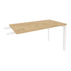 Брифинг-приставка на П-образном м/к ОНИКС О.МП-БР-13 Тиквуд Светлый/Белый / ONIX O.MP-BR-13