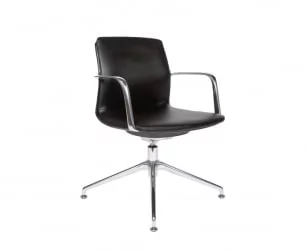 Конференц-кресло Лилль CФ экокожа Черный / CF