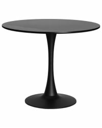 Стеклянный стол МИА (черная столешница, черное основание) / MIA