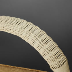 Комплект террасный АНДРЕА (стол кофейный со стеклом + 2 кресла + подушки) ротанг, 64х67х92см / Д60х55, ТCХ Вхите (белый) / ANDREA D60х55, TCH White