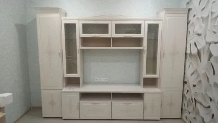 Шкаф для книг Венеция 32.16 Сосна Астрид Ваниль