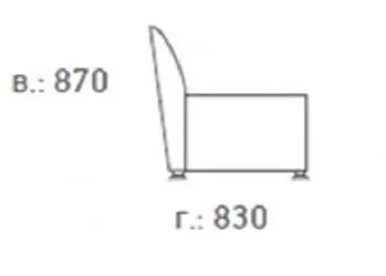 2-х местный диван Европа 2Д ИК П2 еуролине 9100 (Черный) / P2 euroline