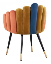 Кресло Камелия велюр Сине-зеленый