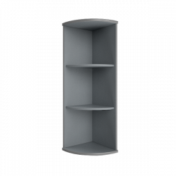 Стеллаж средний угловой Рива А.УС-2 Клен/Металлик / Riva