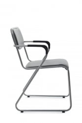 Кресло Никс Плус РCХ ОМКЛ-03 Серый/Металл окрашенный Хром / Nix Plus RCH OMKL-03