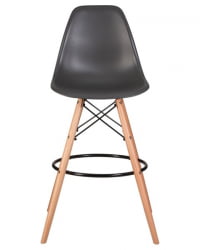 Стул барный ДОБРИН ДСВ БАР (ножки светлый бук, цвет темно-серый (ГР-04)) 2 шт / DOBRIN DSW BAR (GR-04))