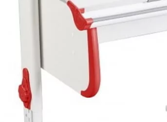 Стол-трансформер Парта 1/75-40 + Стул Белый Красный / Parta Stul