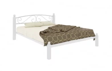 Кровать Вероника Лукс 1200х1900 Белая / Lux