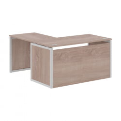 Стол письменный угловой правый КСТЕН-КП КСКПCТ 1415Х Р Дуб Сонома Серый / XTEN-QP XQPCT 1415H R