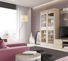 Витрина Элана (В) Дуб сонома