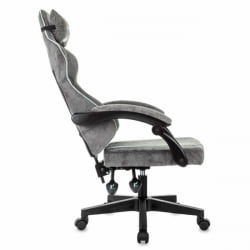 Кресло компьютерное БРАБИКС Шоотер ГМ-12, 2 подушки, ткань, серое / BRABIX Shooter GM-12,