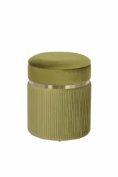 Пуф Миранда с ящиком велюр Оливковый