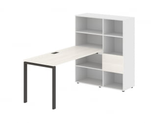 Рабочая станция ЕДИС ЕУРСТ 1115 Ясень Траун Мокко Белый / EDIS EURST