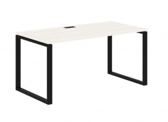 Стол письменный ЕДИС ЕКСТ 1580 Ясень Траун Черный / EDIS EQST