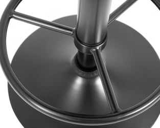 Табурет барный ДОБРИН БРУНО БЛАCК (синий велюр (МДЖ9-117)) 2 шт / DOBRIN BRUNO BLACK (MJ9-117))