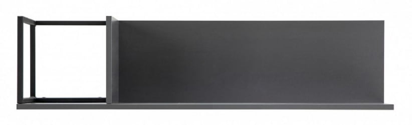 Полка навесная Ситй средняя графит / City