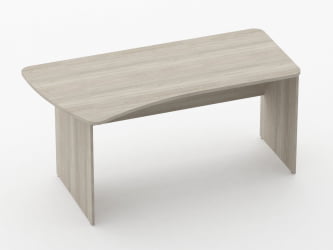 Стол эргономичный Глассй 1.12.16Л Дуб сантана светлый / Glassy