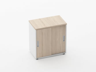 Тумба-купе Дека 9.02.07 Туя/Белый / Deka