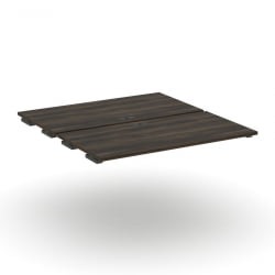 Двойной стол-приставка к двум опорным тумбам/шкафам CОНCЕПТ CН.ДСПР-006 Дуб Мали Антрацит / CONCEPT CN.DSPR-006