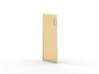 Дверь стекло в алюминии В-522 Л алюминий / L