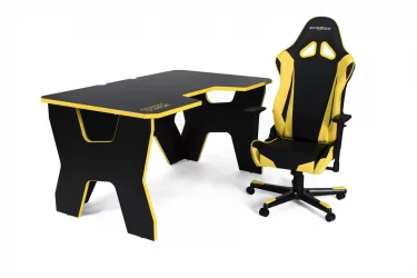 Стол геймерский Генериc Комфорт Гамер2/ДС/НИ Желтый Черный / Generic Comfort Gamer2/DS/NY