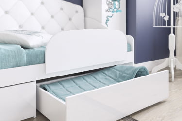 Бортик для деткой кровати КСЙЗ-123 белый / XYZ-123