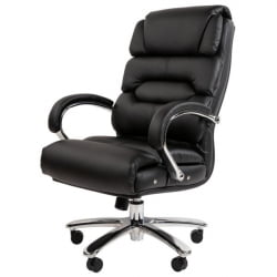 Кресло руководителя CХАИРМАН 409 экокожа Черный / CHAIRMAN