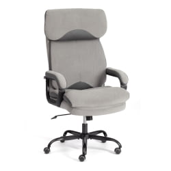 Кресло руководителя Дуке метал БЛ велюр, серый, 29/ТВ-12 / Duke metal BL 29/TW-12