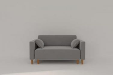 Диван прямой Урвик (Берхоусе) Цвет фасада: Азур велюр; Тип: Прямой; Материал фасада: Металл/Велюр / (Berhouse)