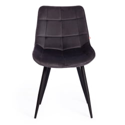 Стул АБРУЗЗО ( мод. 8060 ) металл,ткань, 42 х 60 х 84 х 49 см, серый вельвет (ХЛР-21) / ABRUZZO mod. (HLR-21)