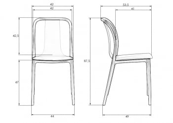 Стул обеденный ДОБРИН АДЭМ (черный) / DOBRIN ADAM