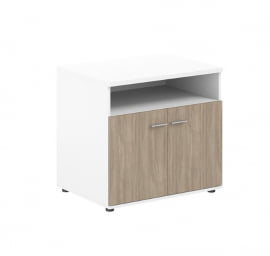 Тумба сервисная с нишей Сигма СГ.631.ВХ.ОД Белый Дуб темный / Sigma SG.631.WH.OD