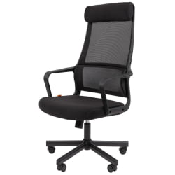 Кресло руководителя Чаирман 590 ткань/сетка Черный / Chairman