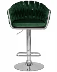 Стул барный ДОБРИН МАРCЕЛ Зеленый велюр МДЖ9-88 / DOBRIN MARCEL MJ9-88