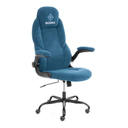 Кресло геймерское БАЗУКА металБЛ велюр, синий, 32 / BAZUKA metalBL