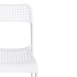 Стул АДДЕ (мод. C-049) металл/пластик, 39 х 49 х 78 см, Вхите (белый) / ADDE (mod. C-049) White