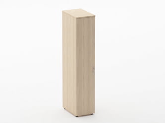 Шкаф для одежды узкий Глассй 6.19.30Л Дуб молочный / Glassy