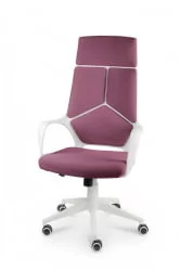 Кресло офисное ИК CКС0898Х-0-171 Вхите Виолет / IQ CX0898H-0-171 White Violet