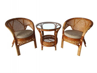 Комплект Пеланги дуэт, подушки на молнии Пеланги 02/15-6 коньяк / Pelangi