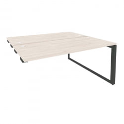 Стол-приставка двойной на О-образном м/к к опорым элем. ОНИКС О.МО-Д.СПР-4.7 Денвер Светлый/Антрацит / ONIX O.MO-D.SPR-4.7