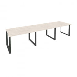 Стол переговорный (3 столешницы) ОНИКС О.МО-ПРГ-3.2 Денвер Светлый/Антрацит / ONIX O.MO-PRG-3.2